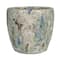 Hello Honey® 5.25" Blue Crackle Glaze Terra Cotta Planter
